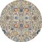 Homeroots 5 ft. Round Ivory & Multi Color Floral Buds Area Rug 385213 - alternate 7